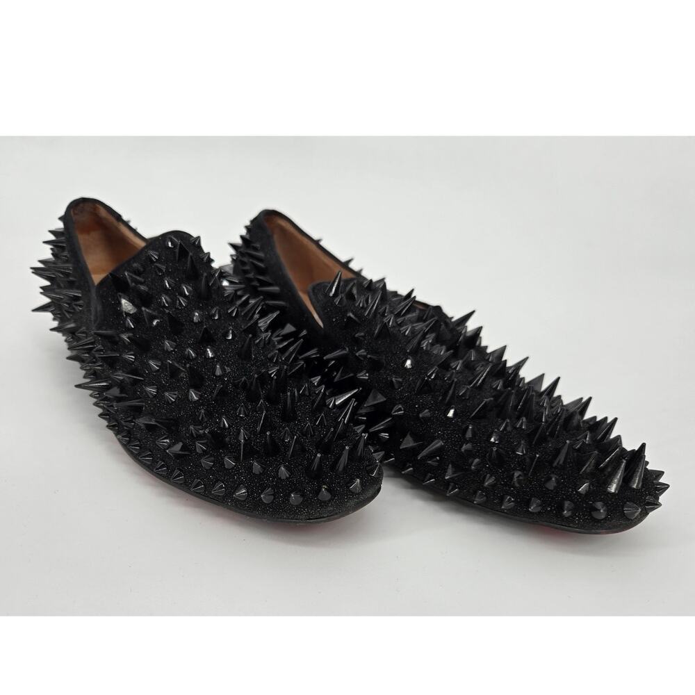 Resso Roth Riveted Spiked Black Loafers Measures as Men's 11 see measurements